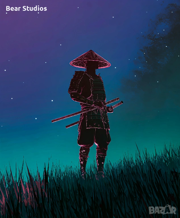 Постер / плакат, матов - Samurai, снимка 1
