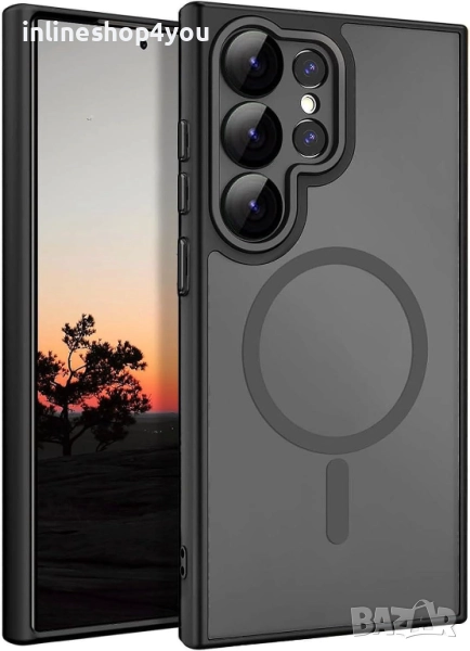 Матов MAGSAFE Кейс за Samsung Galaxy S24 Ultra, снимка 1