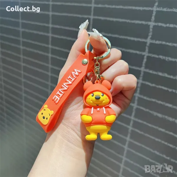 Ключодържател Мечо Пух с худи, снимка 1