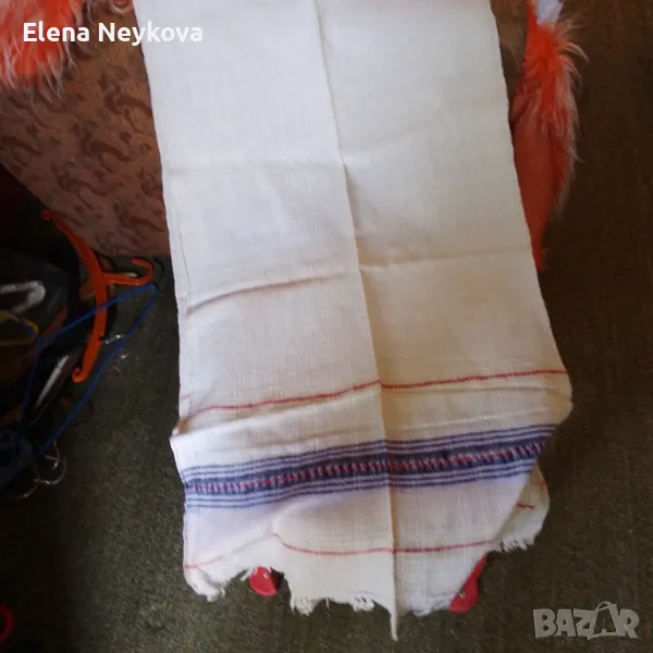 Домашно тъкани фино платно , снимка 1