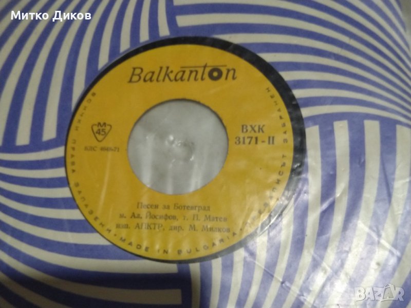 Плоча на Балкантон-Песен за Ботевград-Скъпи мой, снимка 1