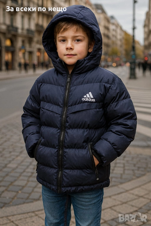 Adidas Детско Тъмно Синьо Зимно Яке Код Детски Находки37, снимка 1