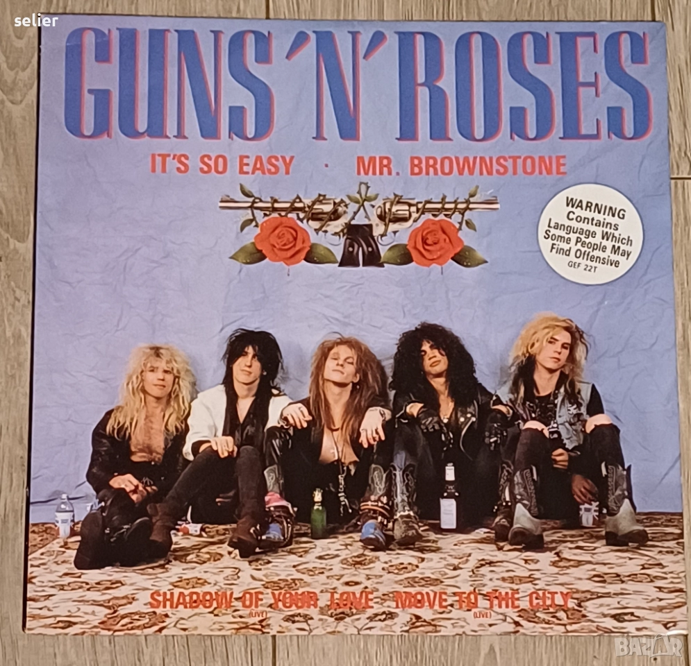 Guns 'N' Roses* – It's So Easy · Mr. Brownstone Maxi Single 12 Издание 🇬🇧 UK 1987г Състояние на ви, снимка 1