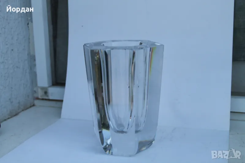 Масивна кристална ваза , снимка 1
