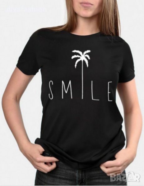✅Дамска тениска Smile, снимка 1