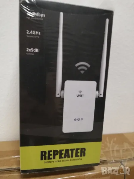 WiFi Extender усилвател на сигнала за дома 300Mbps 2.4GHz WiFi  усилвател на обхват , снимка 1