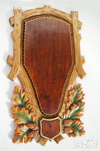 Поставка за ловен трофей на благороден елен, череп с рога /за голям, капитален трофей/, снимка 1