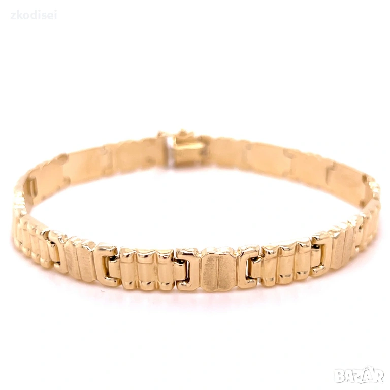 Златна мъжка гривна 10,84гр. 22,0см. 14кр. проба:585 модел:36308-1, снимка 1