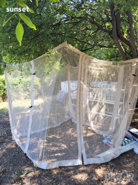 комарник за шатра, 4 ципа + шатра- 274 см/220 см, снимка 1