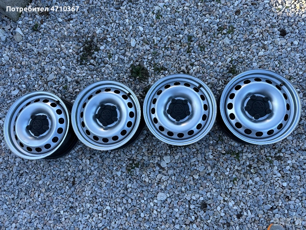 Джанти от VW, 5x112, 6J, ет47, центр. отвор 57.1мм - 4броя, снимка 1