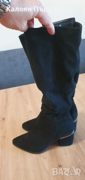 Дамски ботуши на ток Goodin, размер 38. Нови., снимка 1
