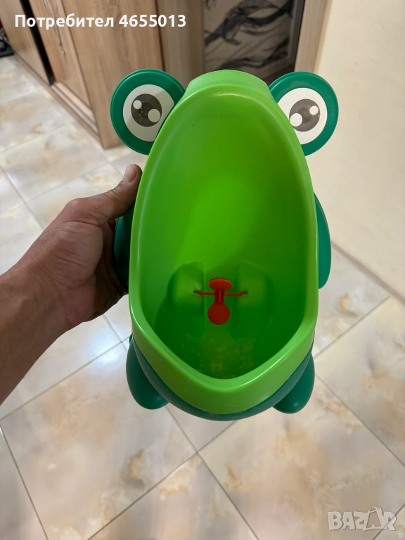 Детско писоарче жаба ЗЕЛЕН само за 10лв., снимка 1