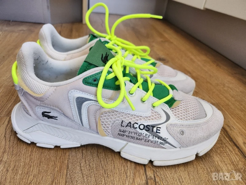 Маратонки LACOSTE l003 neo 123 sma off wht/grn, снимка 1