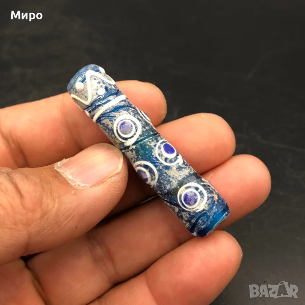 ФЪН ШУЙ РИСУВАНО СТЪКЛО СТАРА МЪНИСТА ТАЛИСМАН ПРОТИВ УРОКИ АМУЛЕТ, снимка 1