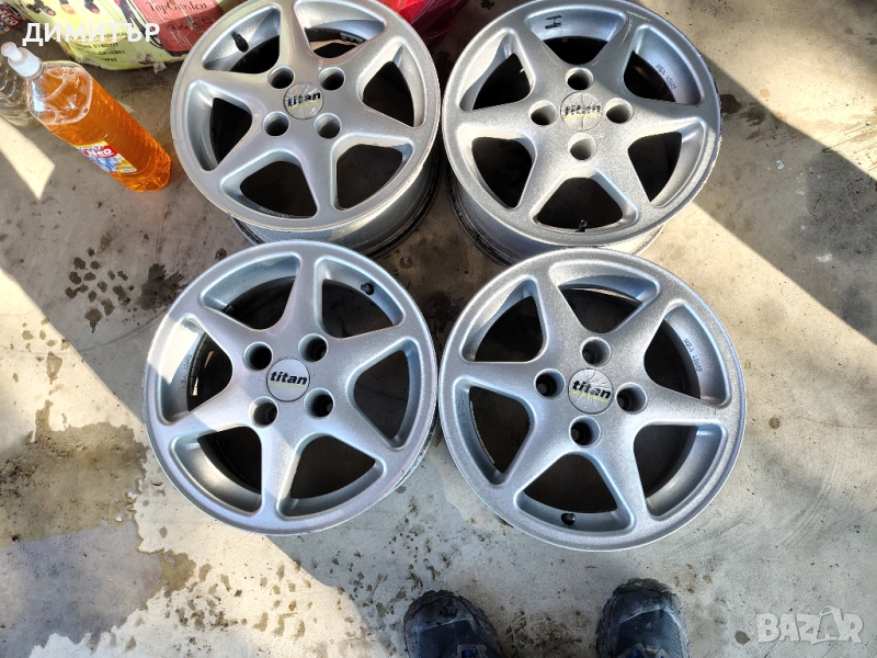 4бр.АЛУМИНИЕВИ ДЖАНТИ 14ки TITAN 4x108 6J ET20 за PEUGEOT,CITROEN, снимка 1