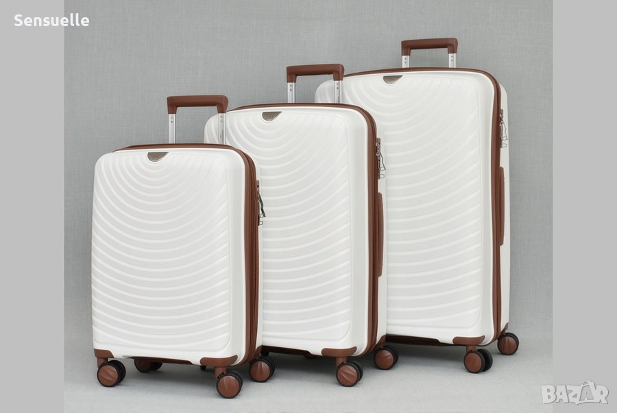 Комплект 3 куфара - различни цветове, снимка 1