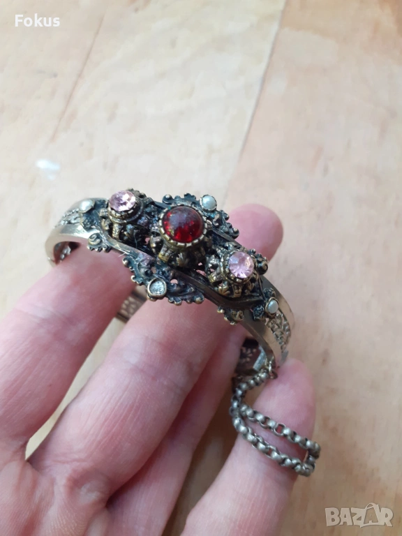 Старинна дамска гривна накит, снимка 1