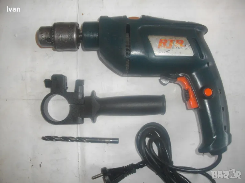 RTR ЕЛЕКТРИЧЕСКА УДАРНА ДРЕЛКА БОРМАШИНА ф13мм 500 ВАТА РЕГЛАЖ СКОРОСТ 0-2700 об/мин РЕВЕРС АВТОСТОП, снимка 1