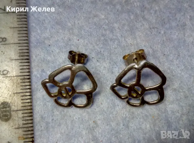 АЖУРНИ ФЛОРАЛНИ СРЕБЪРНИ ОБЕЦИ СРЕБРО 925 РЪЧНА ХУДОЖЕСТВЕНА ИЗРАБОТКА 39239, снимка 6 - Обеци - 49682873