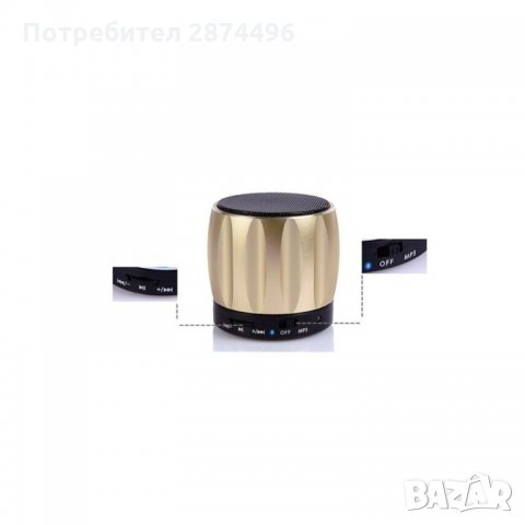  S12 Мини Bluetooth MP3 Колонка със слот за TF карта, снимка 3 - Bluetooth тонколони - 35796211