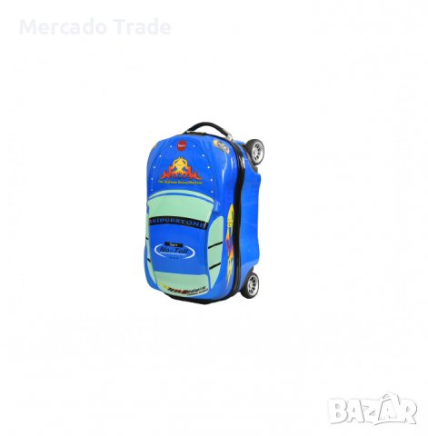 Комплект Mercado Trade, Куфар и раница, За деца, Кола, Син, снимка 3 - Кенгура и ранички - 40183176