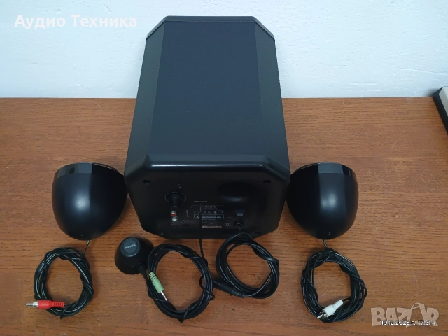 Аудио система 2.1 буферче с колонки PHILIPS. Изпращам видео. , снимка 12 - Аудиосистеми - 52730530