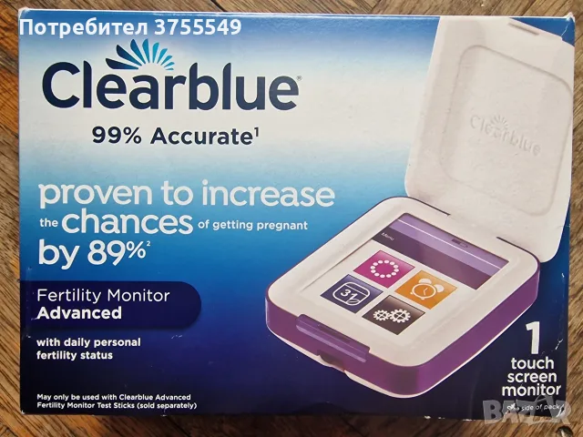 Clearblue Advanced Fertility Monitor + 24 теста – нов комплект – €130