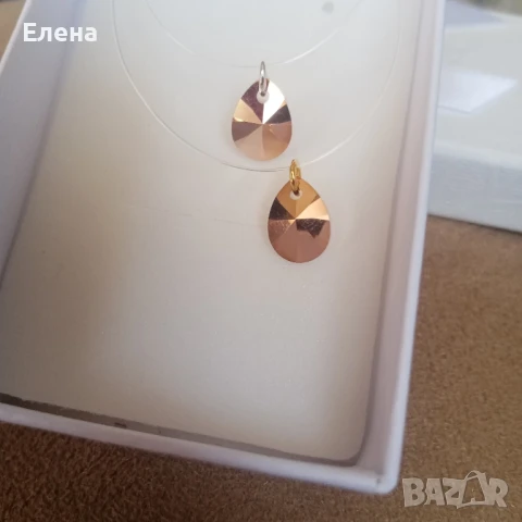 Колиета на корда с кристали 