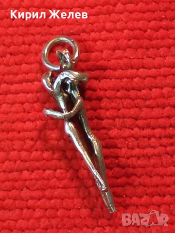 АРТИСТИЧЕН ФИГУРАЛЕН СРЕБЪРЕН МЕДАЛЬОН ЛЮБОВНА ПРЕГРЪДКА СРЕБРО ВИСОКА ПРОБА ФИНА РЪЧНА РАБОТА 46105, снимка 9 - Колиета, медальони, синджири - 49143115