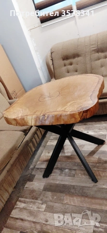 Ръчно изработена трапезна маса от масив дъб, снимка 5 - Маси - 53569050