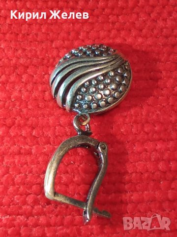 СТИЛНО АРТ ОРНАМЕНТИРАНА АНГЛИЙСКА ОБЕЦА СРЕБРО 925 БИЖУТЕРСКА РЪЧНА ИЗРАБОТКА 38246, снимка 11 - Обеци - 40940790