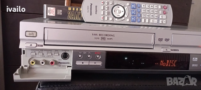 Panasonic VHS-DMR-ES30V Записвачка!!!, снимка 6 - Плейъри, домашно кино, прожектори - 53094455