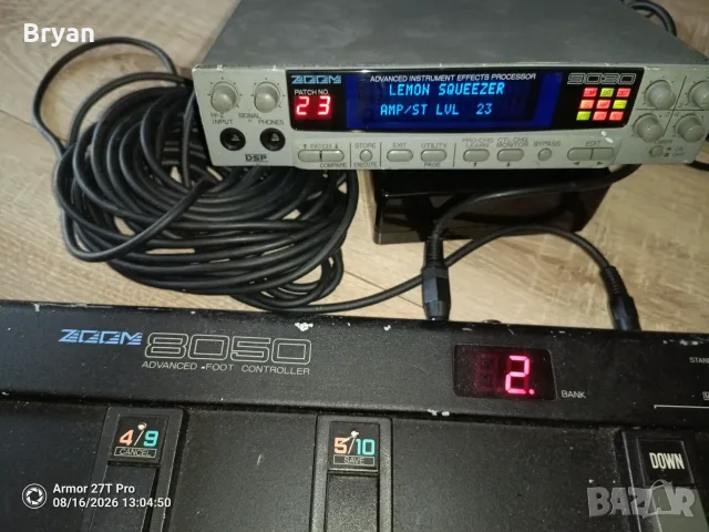 Zoom 9030, Zoom 8050, Zoom Fp02 Процесор за китара, контролер, педал, снимка 6 - Китари - 55737479
