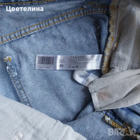 Къси дънкови панталонки Terranova S, снимка 3 - Къси панталони и бермуди - 50179645
