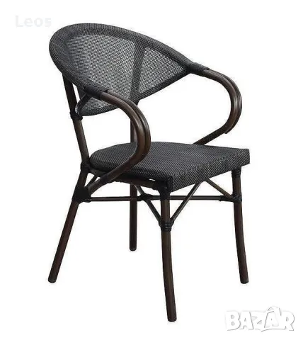 Градински стол Коста в черен цвят, снимка 1