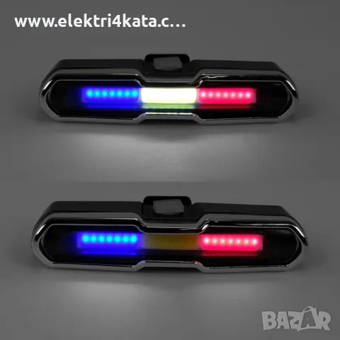 LED стоп с полицейска светлина, снимка 5 - Аксесоари за велосипеди - 48039106
