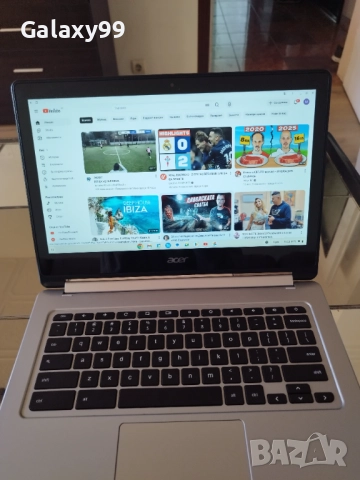 ChromeBook Acer , 13.3" FULL HD тъчскийн, 4 ядрен, 4GB рам, 32GB SSD, снимка 10 - Лаптопи за дома - 52717716