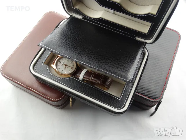 КОЖЕН КАЛЪФ за 4 ЧАСОВНИКА- ЧЕРЕН + ПОДАРЪК, снимка 3 - Други - 48240893