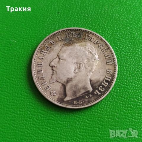 1 лв 1894 г. Сребро, снимка 2 - Нумизматика и бонистика - 53159912