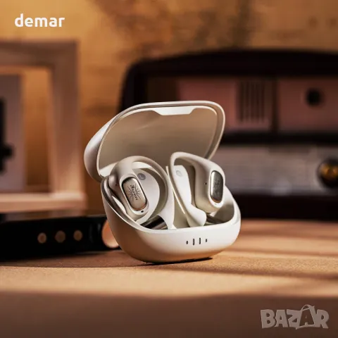 Linsoul Kiwi Ears Attiva OWS безжични слушалки, Open Ear Bluetooth 5.4 с ANC шумопотискане, бели, снимка 8 - Безжични слушалки - 48835799