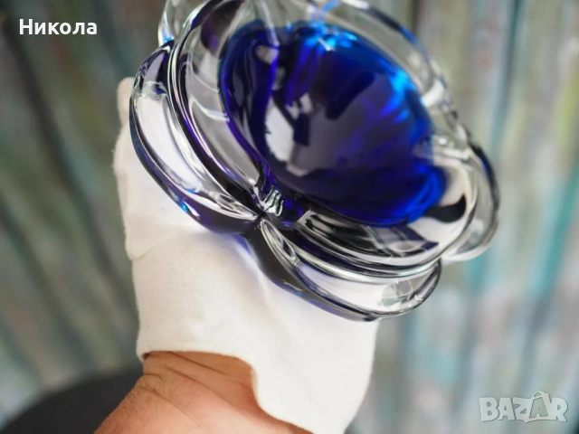 Луксозен пепелник за пури - Murano, Antonio Imperatore , Италия 1970г., снимка 3 - Други ценни предмети - 52353124