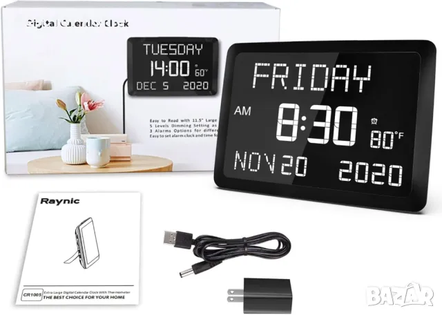 Цифров часовник Raynic, снимка 7 - Друга електроника - 49795484
