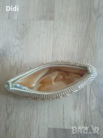 Портмоне клъч Розово Златно , снимка 3 - Портфейли, портмонета - 50151273