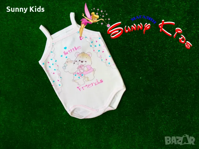 Боди - тънка презрамка с картинка 68см. и 74см., снимка 1