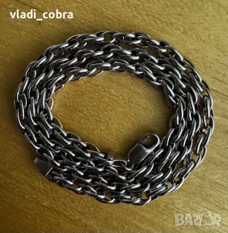 Бяло злато ръчна изработка 14 к 585, снимка 4 - Бижутерийни комплекти - 38002013