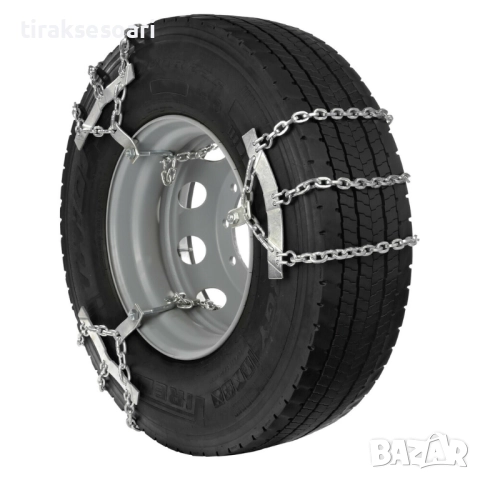 Аварийни вериги за камиони LUX – прешлени за сняг, лесен монтаж и здраво захващане