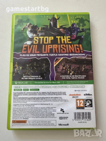 Teenage Mutant Ninja Turtles за Xbox 360, снимка 2 - Игри за Xbox - 51345266