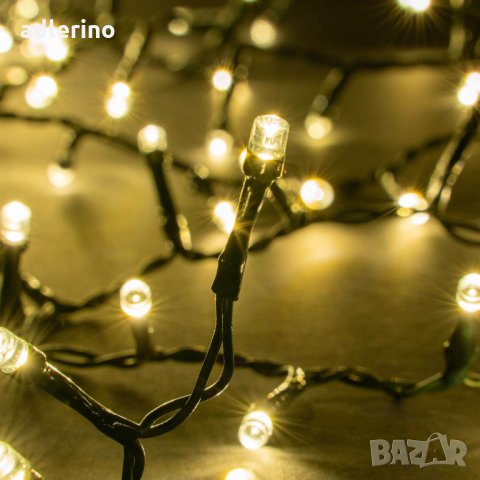  Декорация за дома - празнични звезди 500 ЛЕД лампички, топло бяло, с трафо -4% Ново, снимка 4 - Лед осветление - 34403652