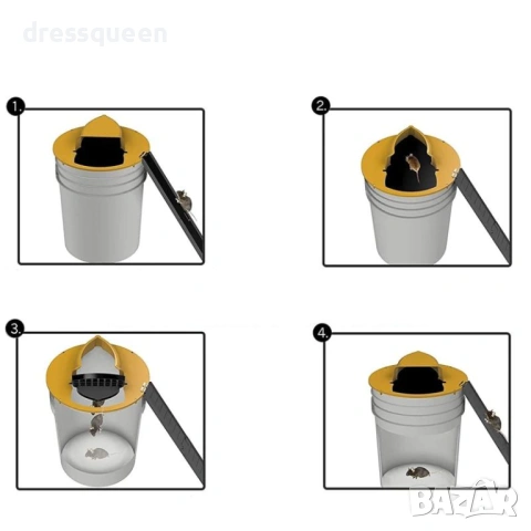 4682 Умен капан за гризачи с рампа – Многократен и лесен за употреба, снимка 6 - Други стоки за дома - 53824271