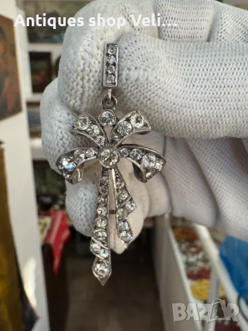Сребърна висулка с камъни №6223, снимка 1